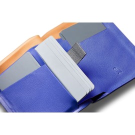 Bellroy Apex Note Sleeve – (Molded leather billfold wallet, RFID protected) - Pepper Blue