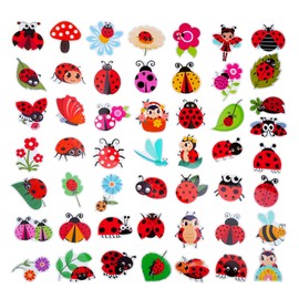 100 Pack Ladybug Stickers, Lady Bug Party Favors, Birthday Decorations