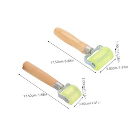 ULTECHNOVO 2pcs Automotive Sound Deadening Roller Soft Rubber Seam Roller for Noise Insulation Tire Repair Tool for Cars and Motorcycles Durable and Efficient Tire Leak Fixing