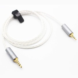 Youkamoo 2.5mm to 3.5mm 4 Pole Balanced 8 Core Silver Plated Headphone Adapter Cable 2.5mm to 3.5mm Balanced AUX Cable 1m