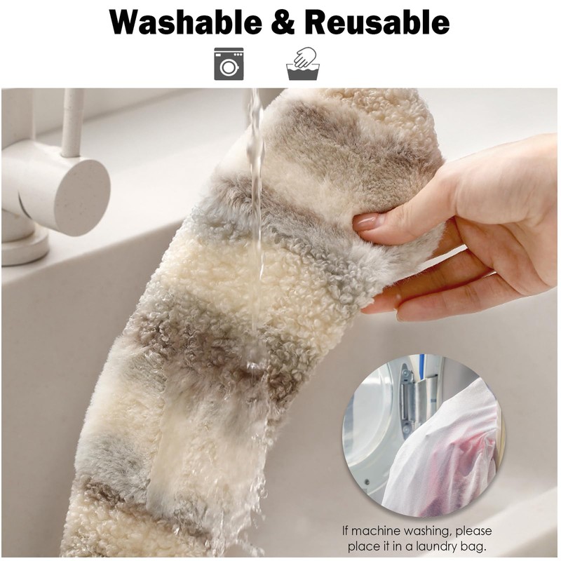 Thick and Warm Plush Toilet Seat Cover – Washable, Reusable