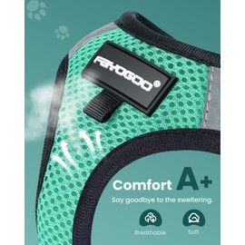 FAYOGOO Escape Proof Cat Harness and Leash Set for Walking, Secure-Fit Step-in Cat Vest Harness, Soft & Lightweight for Kittens and Large Cats