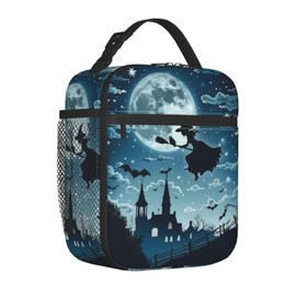 SIUKUS Insulated Lunch Box for Kids Boys Girls, Reusable Lunch Bag for School, Office, Work, Picnic, Travel, Witch Lunch Box