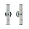 2 Pack 14 Inch LED Modern Wall Sconces Chrome Resin