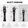 Set of 5 Dark Color Individual Golf Head Covers (Grey