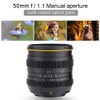 Kamlan 50mm f1.1 APS-C Large Aperture Manual Focus Lens for