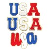 CHGCRAFT Set of 3 USA Letter Patches USA Chenille Patches