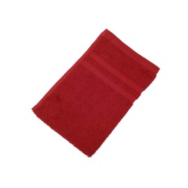Gözze - Set of 4 Guest Towels, Soft and Absorbent, 100% Cotton, 30 x 50 cm - Bordeaux
