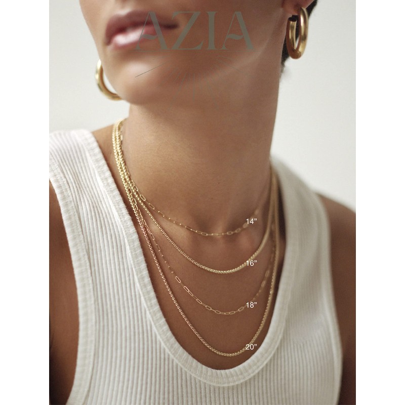 AZIA Jewelry Chains for Men, Silver Chain for Men, Mens