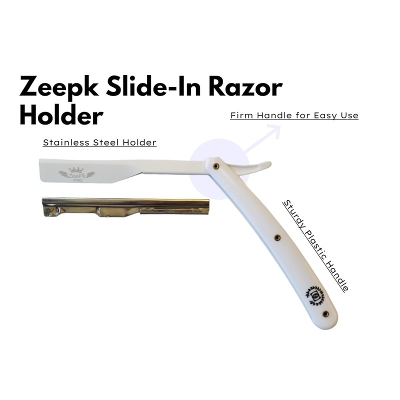 Navaja Profesional para Barba con 10 Blades Zeepk Beginner Shaving