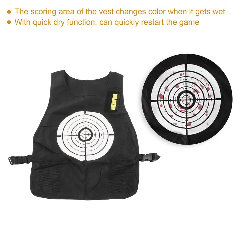 Double Sided Water Activated Target Vest Scoring Game Water Toys