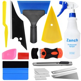 Zanch Window Tint Application Kit For Car with Spray Bottle Squeegee Scraper for Vehicle Glass Protective Film Tinting Tools Vinyl Wrap Installation (11Pcs Tinting Kit)