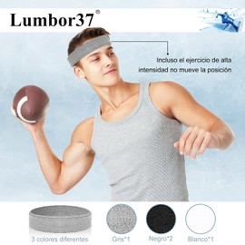 Lumbor37 Diademas Deportivas para La Cabeza, 4 Pack Hombres y Mujeres Cabeza de Elástica Banda para El Sudor y Deportes para Correr, Yoga, Fútbol, Baloncesto y Otros Deportes