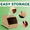 On1shelf® 10pcs Stackable Cardboard Boxes, Corrugated Storage Bins, Pantry Organiser
