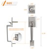 Natsukage Front Door Handle Set Heavy Duty Entry Door Lock