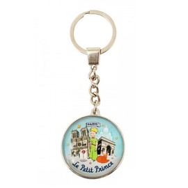 Round Glass Keyring Collection The Little Prince (Paris), Multi-Colour, Medium, multicoloured