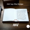 CAGIE Leather Lined Journal Notebook for Men & Women, Debossed