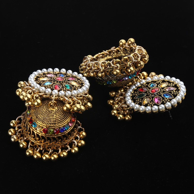 URTERYSER Fashion Earring, Jhumka Bell Shape Fringe Drop Earring Ethnic