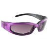 Birdz Eyewear Chill Women's Padded Motorcycle Sunglasses Purple Frames with