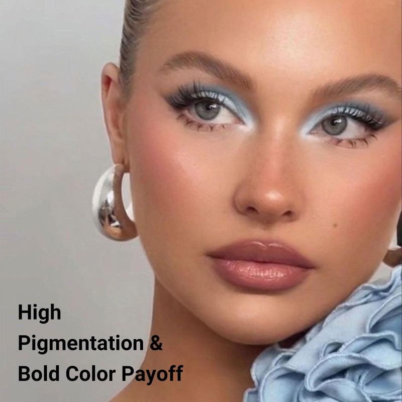 BelleVive Matte individual mini eyeshadow makeup palette with pressed eyeshadow,