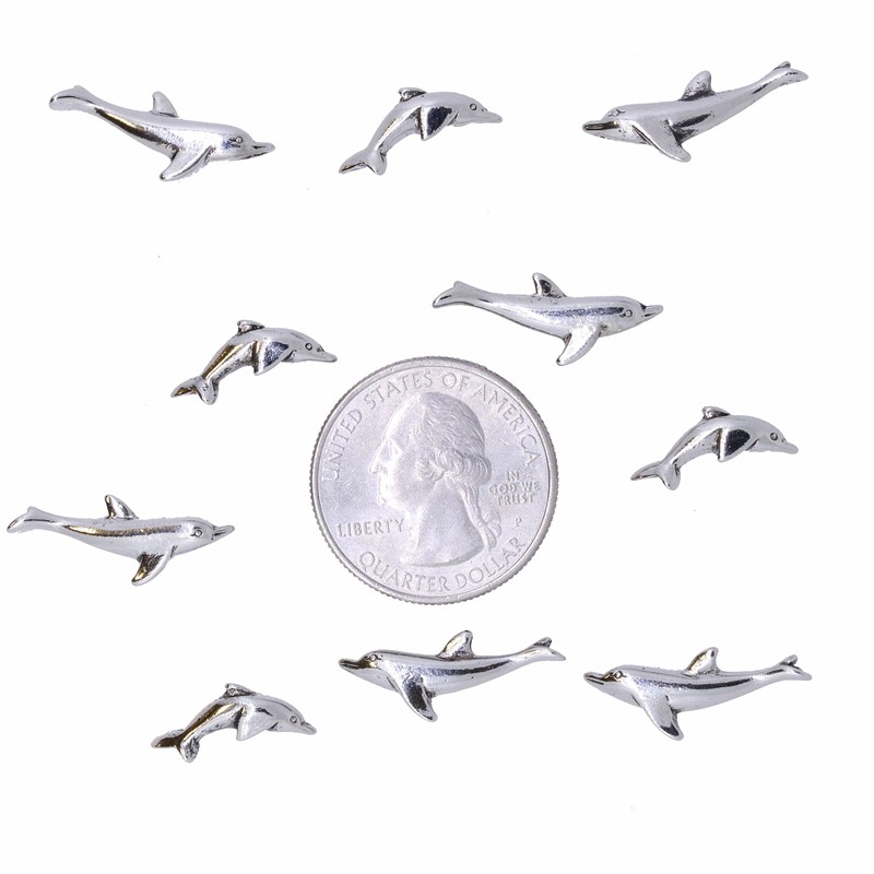 Dolphin Pushpins - Silver Finish