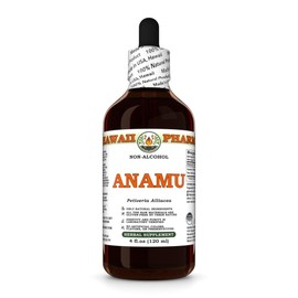 Anamu (Petiveria Alliacea) Dry Herb Glycerite, Made in Hawaii, All Natural, Vegan, Lab Tested Alcohol-Free Liquid Extract - 4 fl.oz