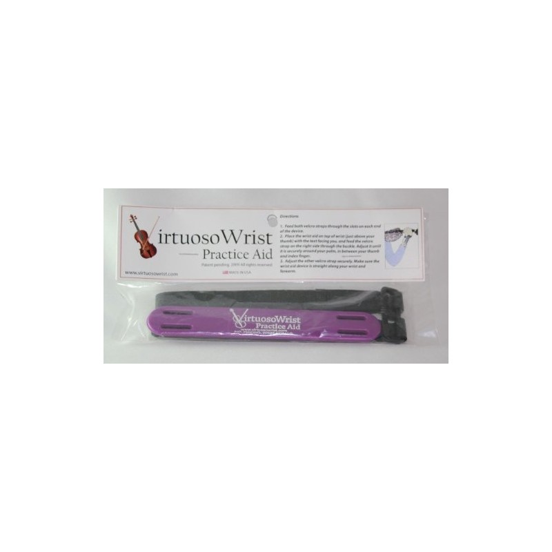 (Adult, Black) Virtuoso Wrist Practice Aid to Correct Form Left