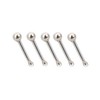 Tiny 1.5mm Ball Set of 5 Nose Studs 925 Silver