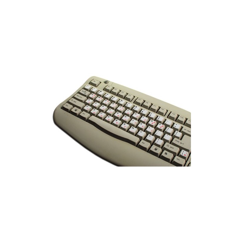 4Keyboard Korean-English Matte Non-Transparent Keyboard Stickers White Background for Desktop,