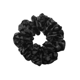 VINGTAINE HS-201-BK- Chou Chou Leopard Leopard Velour Pattern, Hair Accessory, Cute, Gift, Present