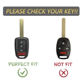 Key Fob Cover for Honda Accord 4 Buttons Silicone Key Fob Remote Case Fit for Honda Accord Civic CR-V HR-V 2014 2015 2016 2017 2018 2019 2020 2021 2022丨MLBHLIK6-1T 35118-T2A-A20丨 (Pink)