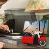 Record Stand, Wooden Dish Holder, Photo Stand, Walnut Wood, Display