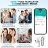 Language Translator Earbuds Support 150 Languages,Translation Music and Calling 3-in-1,Translator