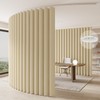 Jilron Room Divider Curtain Ceiling Curtain Track Set for Blackout
