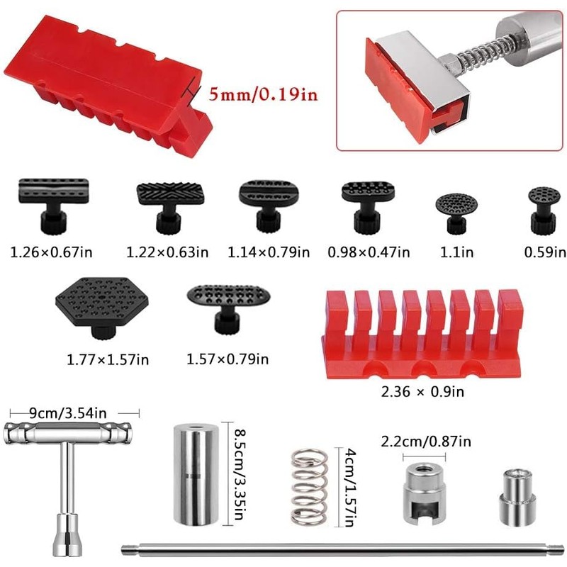 Manelord Car Dent Puller - Dent Remover with T-bar Slide