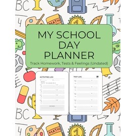 Homework and Test Tracker & Planner | Homework and Test Tracker + Mood Journal + Feynman Learning Method + Notes | Large 8.5 x 11": Undated Daily ... Emotional Awereness, and Better Study Habits