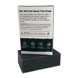 TITAN Natural Bar Soap for Men-Cold Process Soap Made With All Natural Ingredients-Handmade in America (5 Ounce (Pack of 3), Appalachian Pine Tar- Heavy Grit)