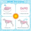 Dog Cooling Vest, Reflective Harness Cooling Jacket with Adjustable Zip,