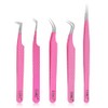 HADIZ Fabir Tip Eyelash Extension tweezers Lash Tweezer Japanese Steel