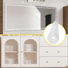 suiwotin 50pcs Mirror Hanging Clips, Glass Retainer Clips, Plastic Mirror