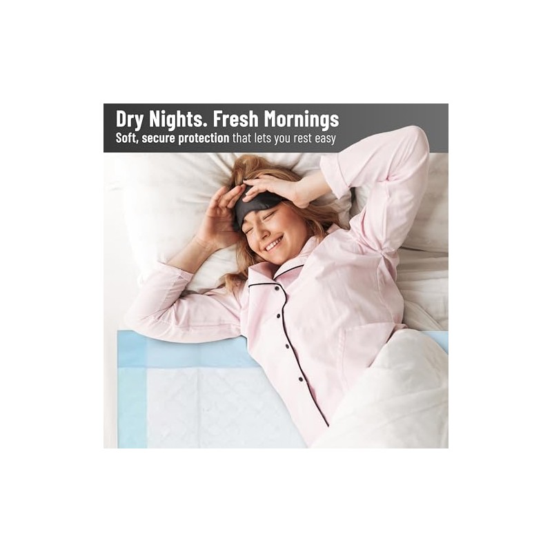 H-line 25 x Disposable Incontinence Bed Pads, 60 x 60