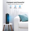 Tower Fan, 23ft/s Desk Fan, 70° Oscillating Table Fan for