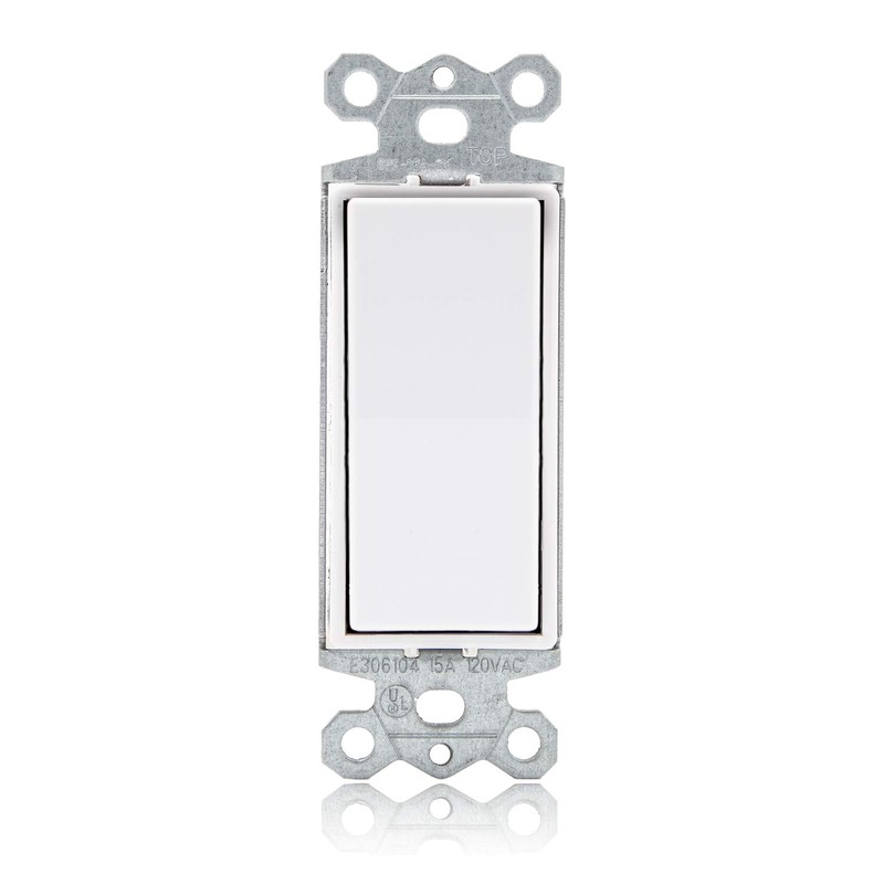 Maxxima 3 Way Decorative Wall Light Switch On/Off White 15A,