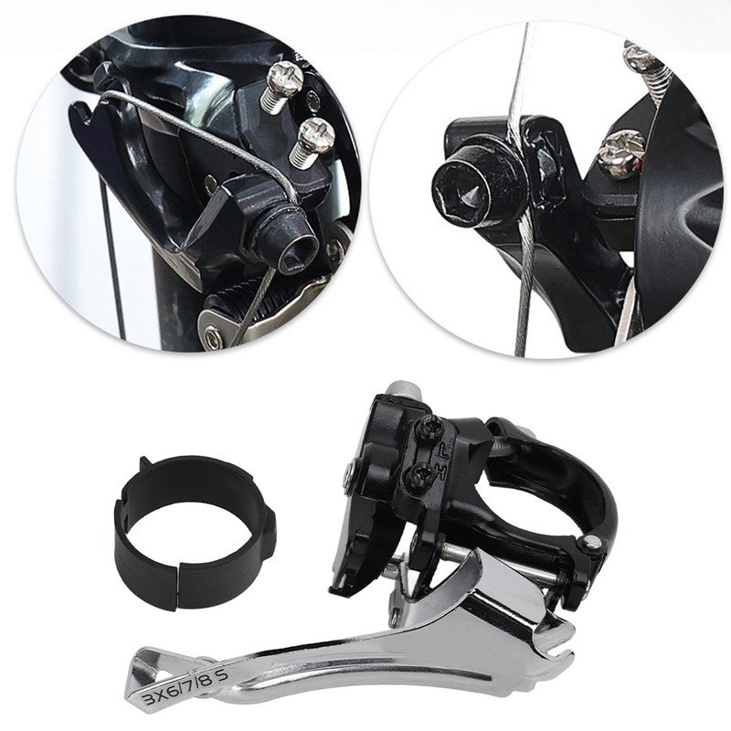 LeBycle 6/7/8 Speed Bike Front Derailleur Rustproof Bicycle Front Derailleur