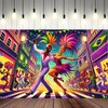 BlissYard Festival Carnival Banner Mardi Gras Party Backdrop Masquerade Photoshoot