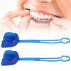 2pcs Portable Shock Mouth Guard Shock Absorption Athletic Mouth Guard