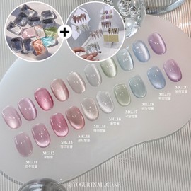 Yogurt gel water droplet set of 10, fine magnetic gel / 요거트젤 물방울 10종 세트 고운자석젤