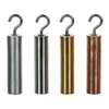 4pc Hooked Metal Cylinders Set - Brass, Aluminum, Steel &
