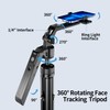 70.9" Auto Face Tracking Tripod 360° Rotation with Lights, Motion