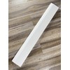 Tenedos Solid White Single Hollywood High Bevel Engineered Marble Threshold